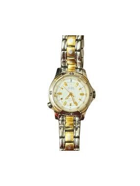 GUESS WaterPro Two Tone Watch Women Gold Silver Quartz Not Working Needs Repair